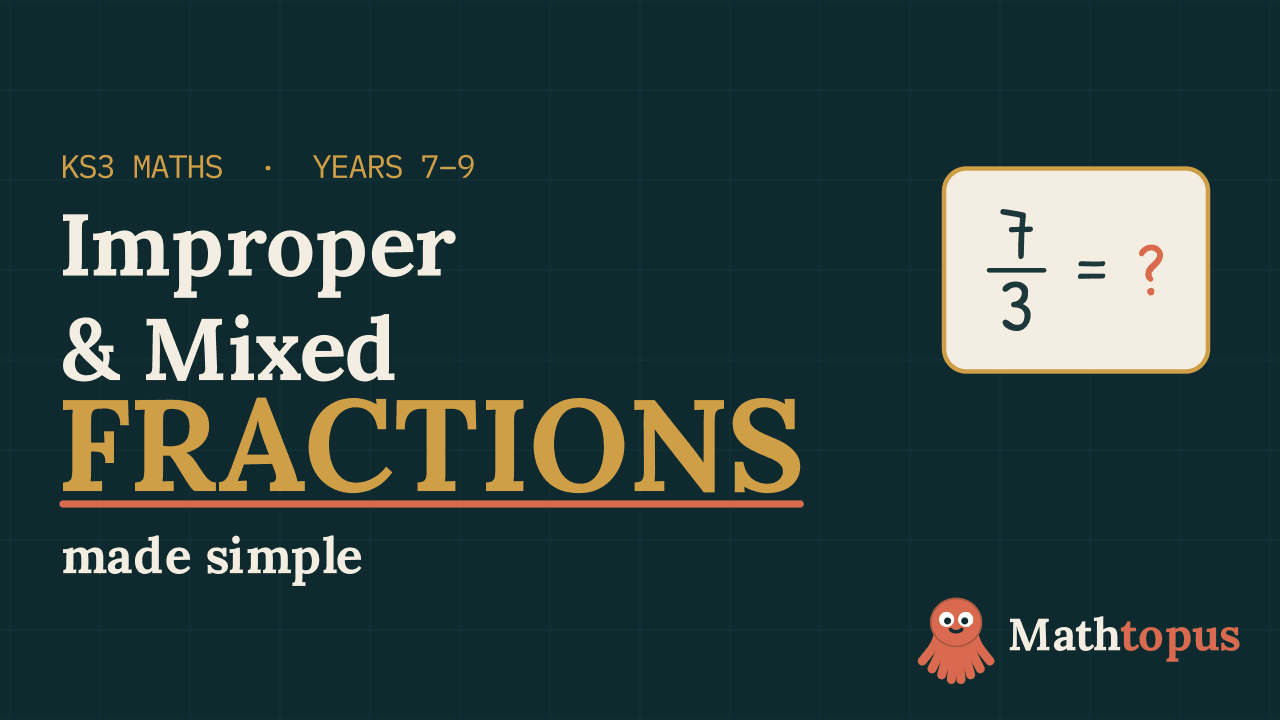 Improper Fractions & Mixed Numbers — KS3 Maths thumbnail