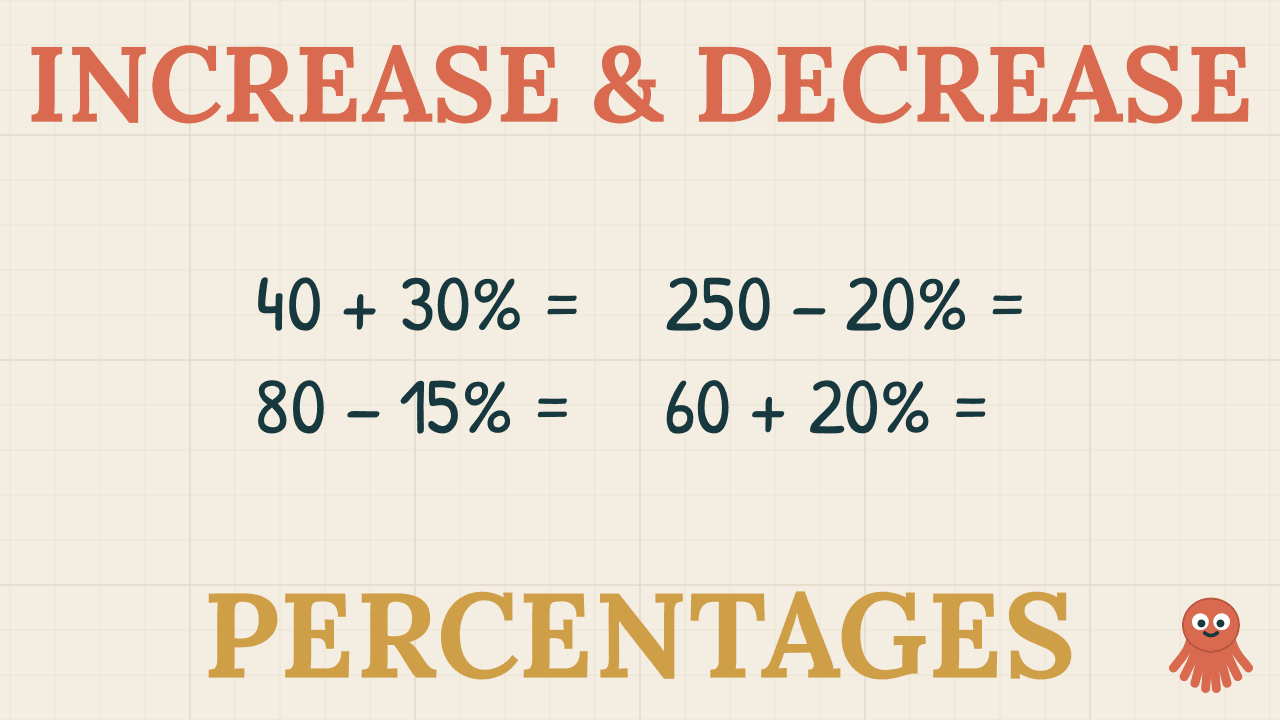 Percentage Increase & Decrease (No Calculator) — KS3 Maths thumbnail