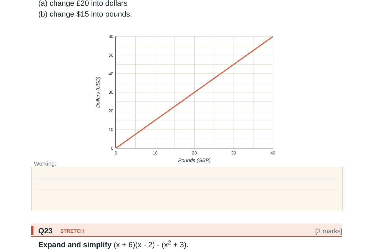 Preview of KS3 Algebra Whole-Topic Test Paper with Mark Scheme