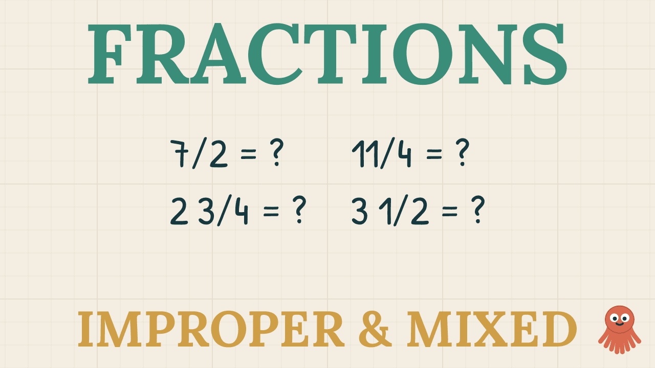Improper Fractions & Mixed Numbers — KS3 Maths thumbnail
